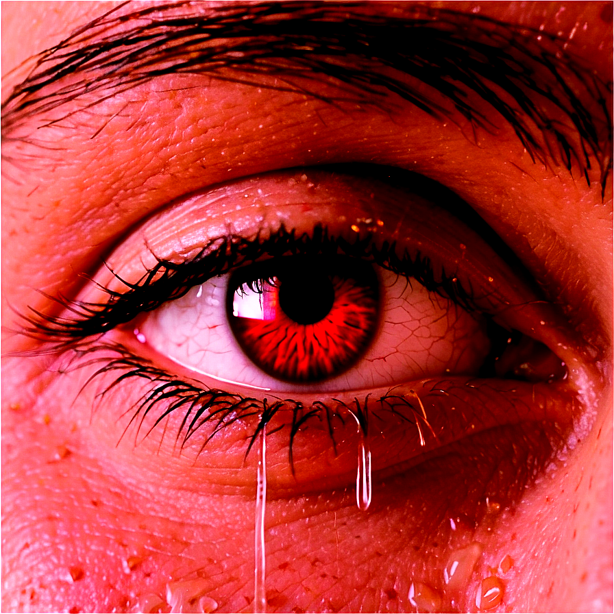 Bloodshot Eyes With Tears Png Pon PNG Image