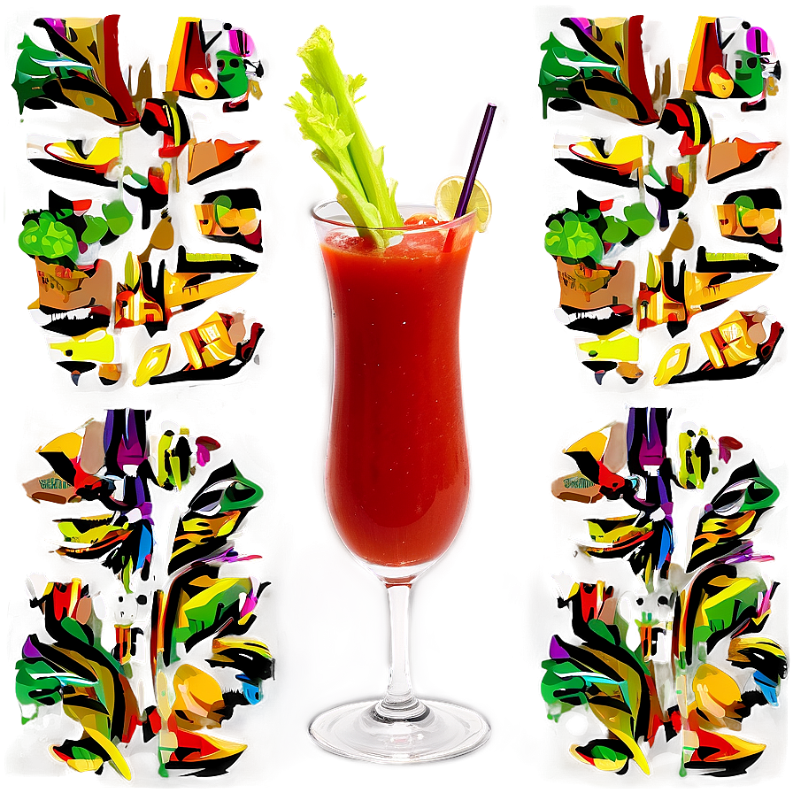 Bloody Mary Cocktail Glass Png 06112024 PNG Image