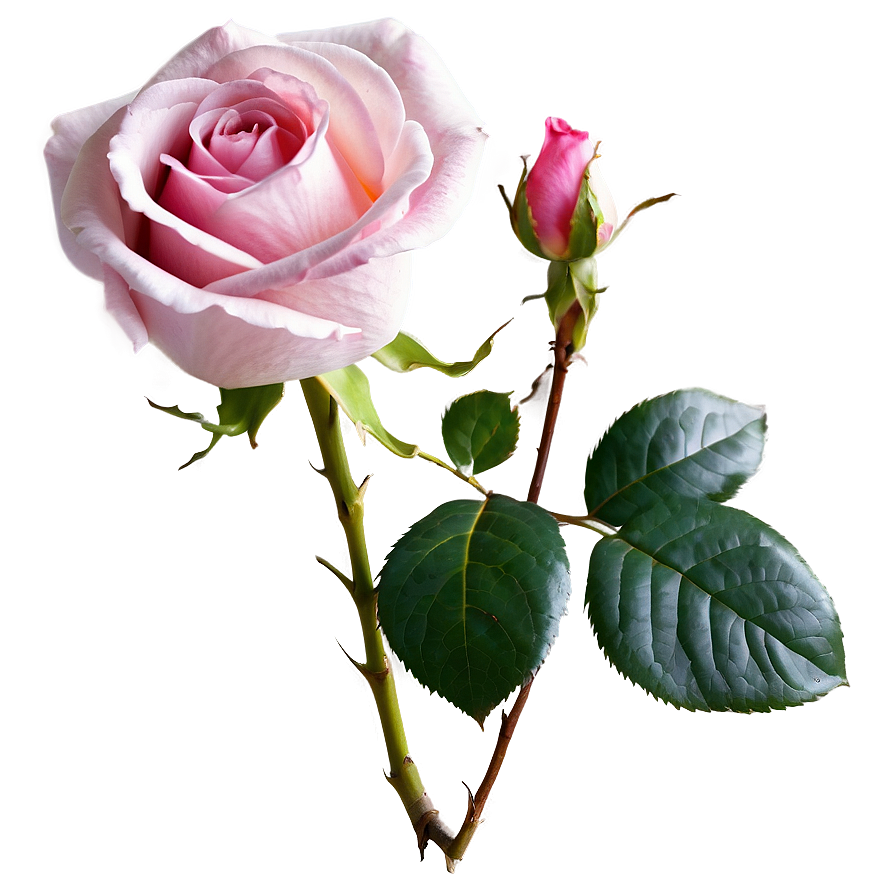 Blooming Pink Rose Png Pem15 PNG Image