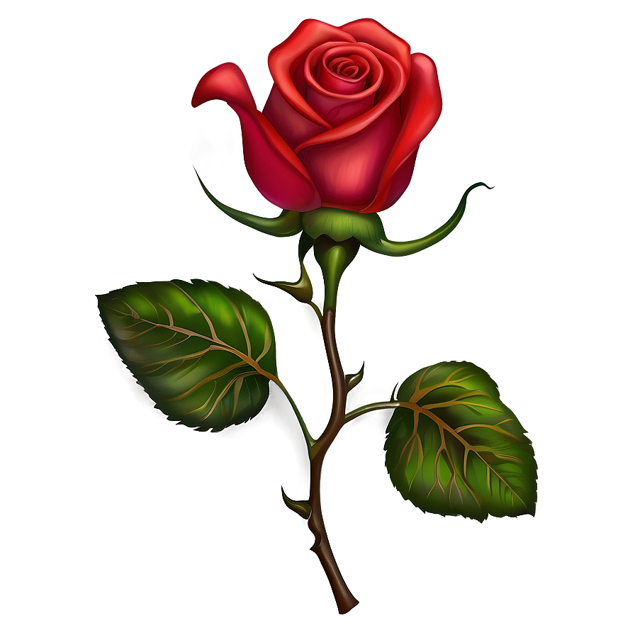 Blooming Rose Tattoo Template Png 64 PNG Image