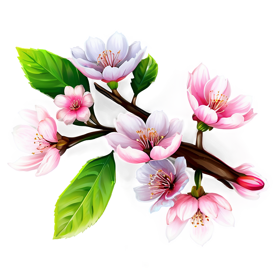 Blooming Sakura Png Dog30 PNG Image