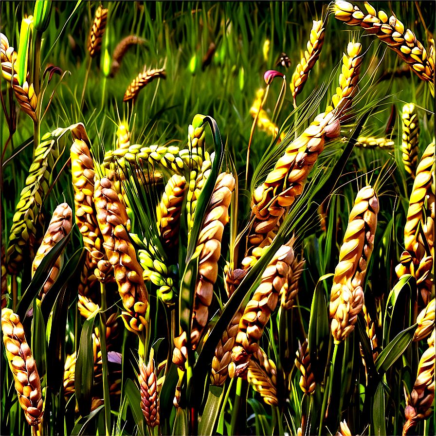 Blooming Wheat Field Spring Png 51 PNG Image