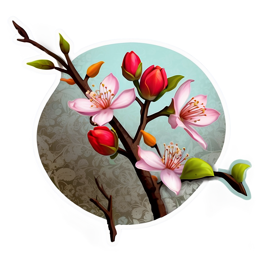 Blossom Sticker Graphic Png 68 PNG Image