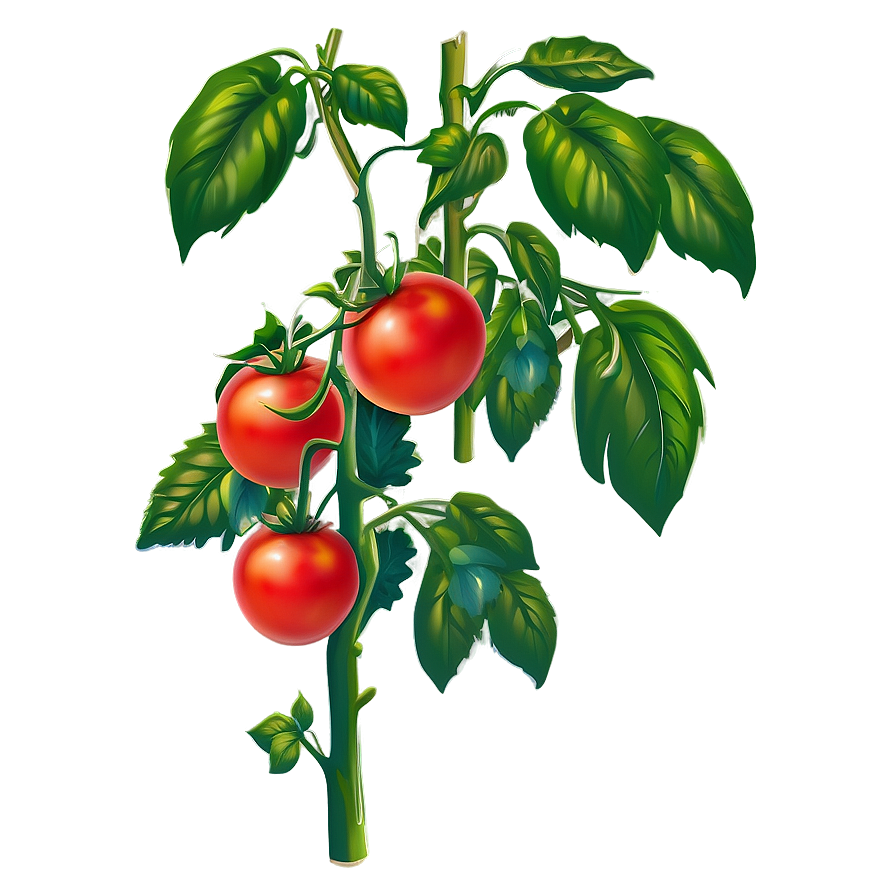 Blossoming Tomato Plant Png 06212024 PNG Image