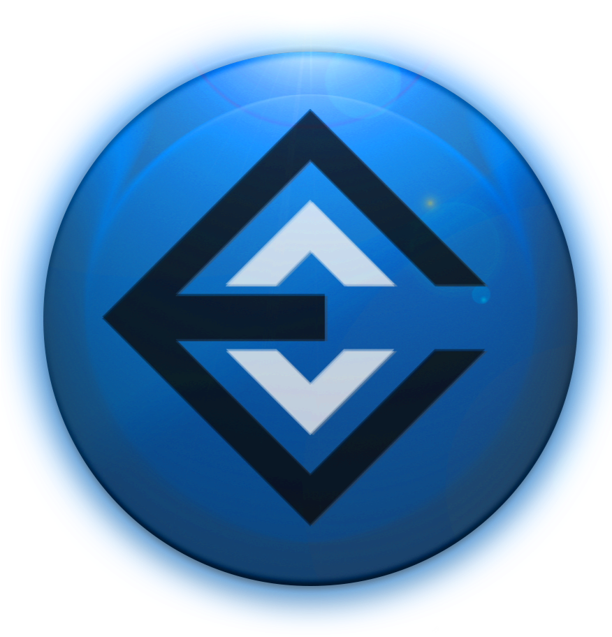 Blue_ Abstract_ Logo_ Button PNG Image