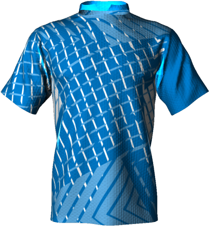 Blue Abstract Pattern Shirt3 D Render PNG Image