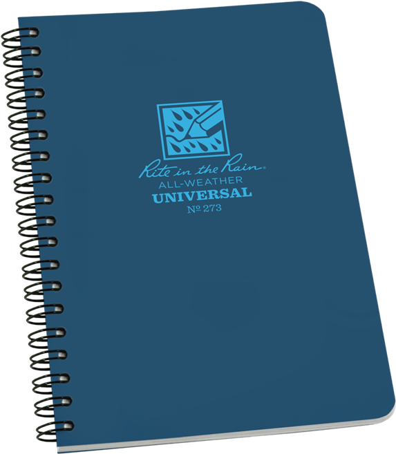 Blue All Weather Notebook Spiral Bound PNG Image