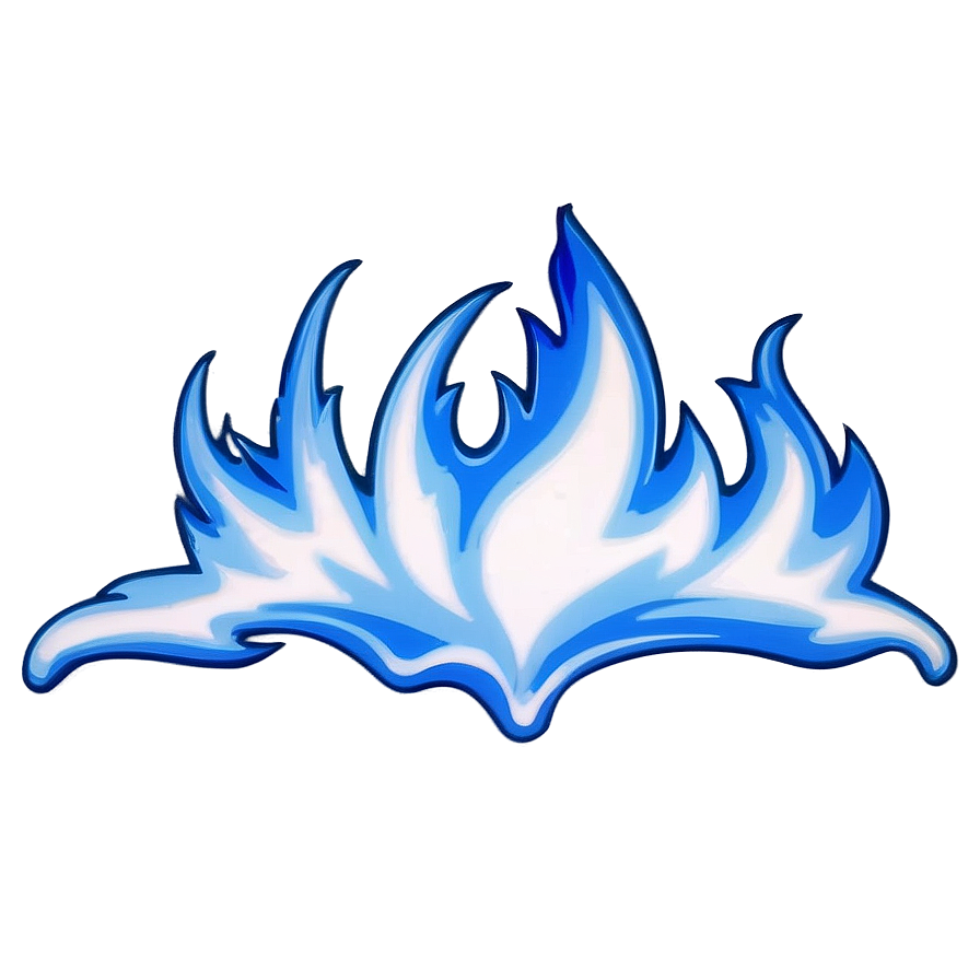 Blue And White Flames Png 19 PNG Image