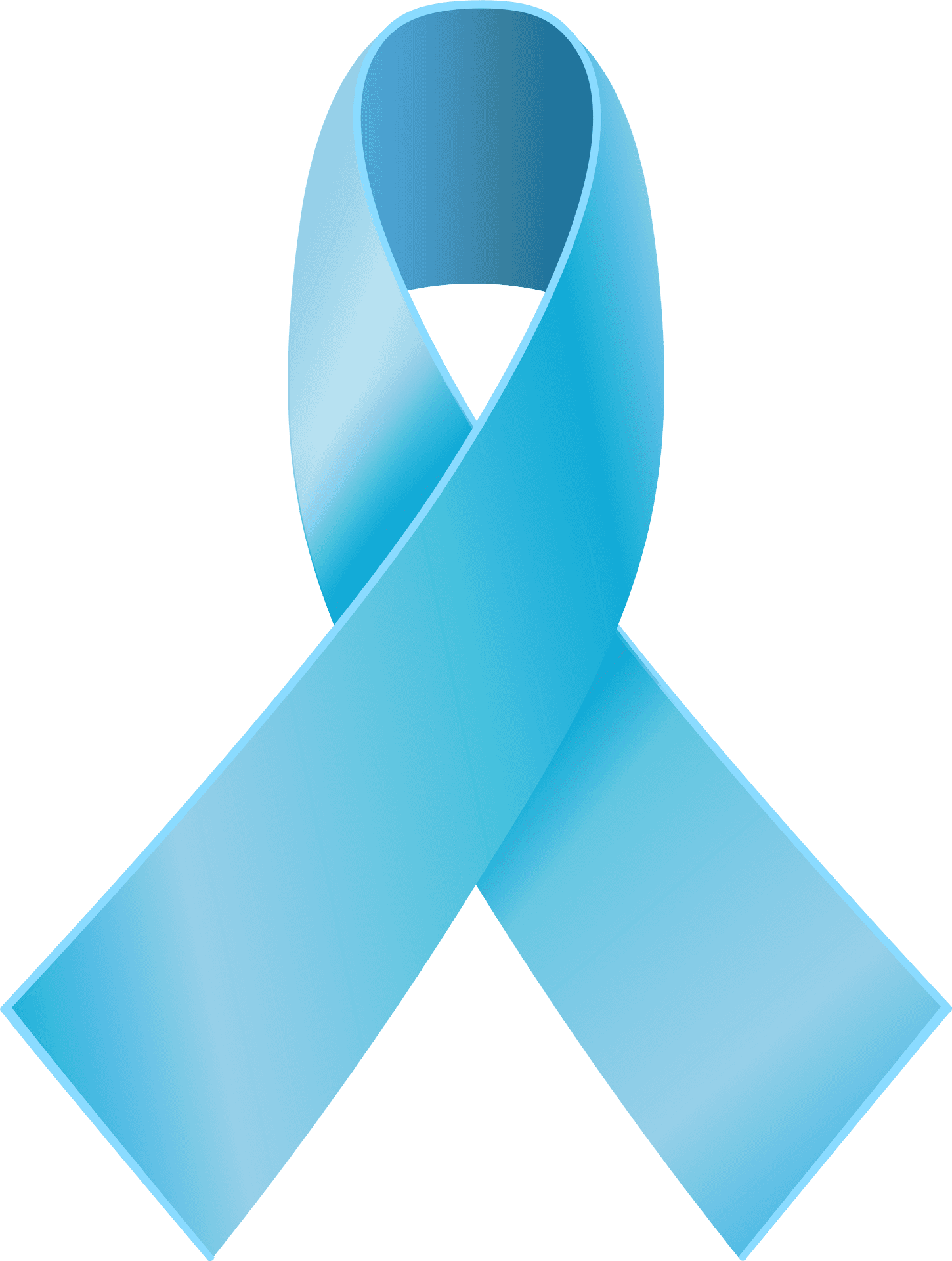 Blue Awareness Ribbon PNG Image