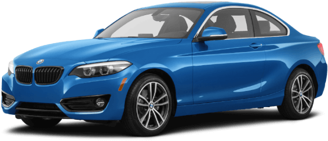 Blue B M W Sports Coupe PNG Image