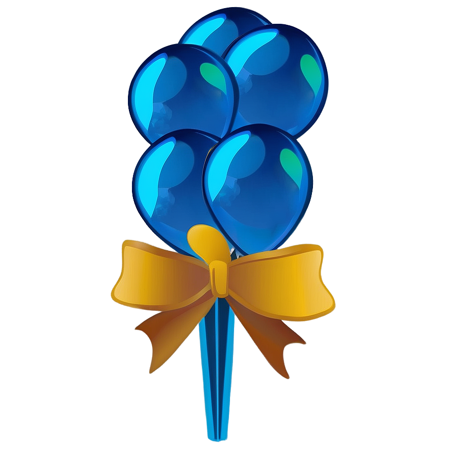 Blue Balloons A PNG Image