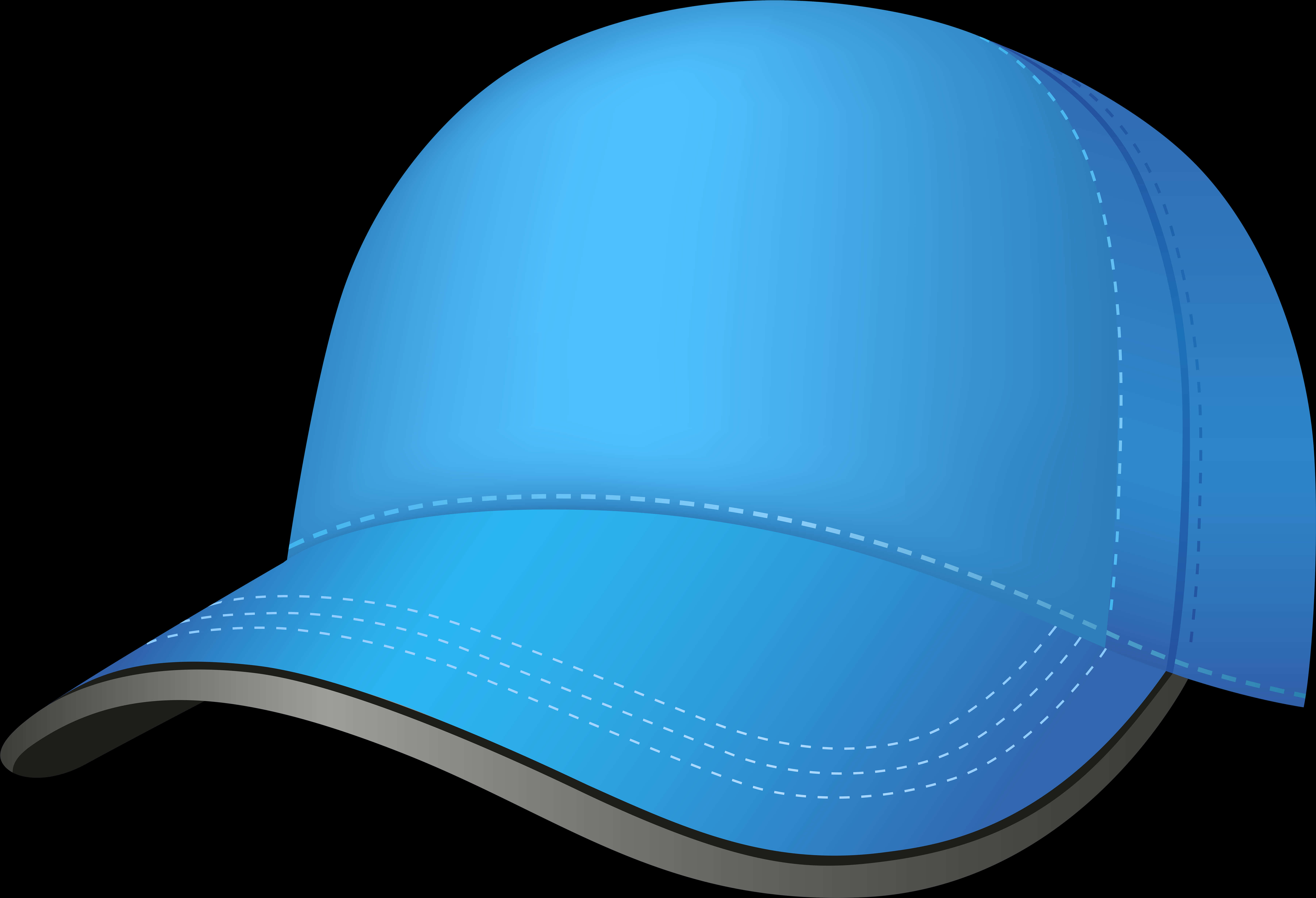 Blue Baseball Cap Vector PNG Image