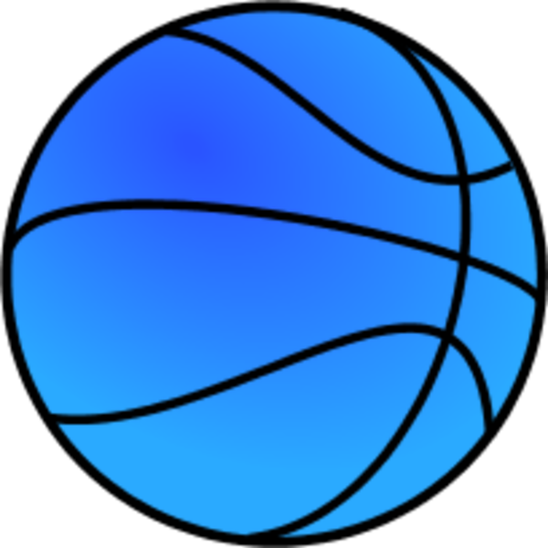 Blue Basketball Clipart.png PNG Image