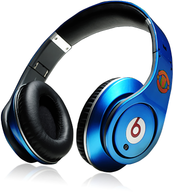 Blue Beats Headphones PNG Image