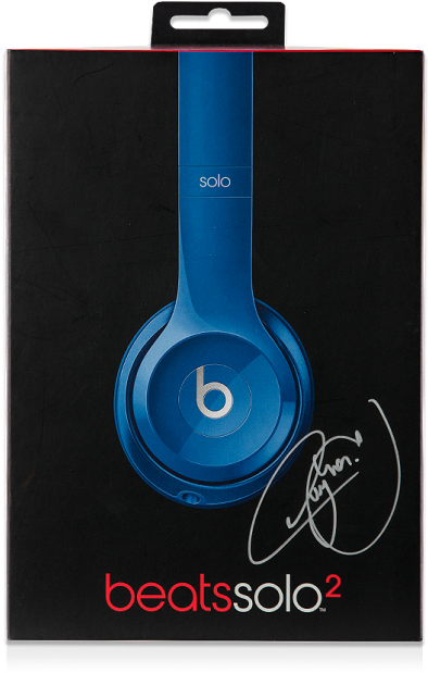 Blue Beats Solo2 Headphones Packaging PNG Image