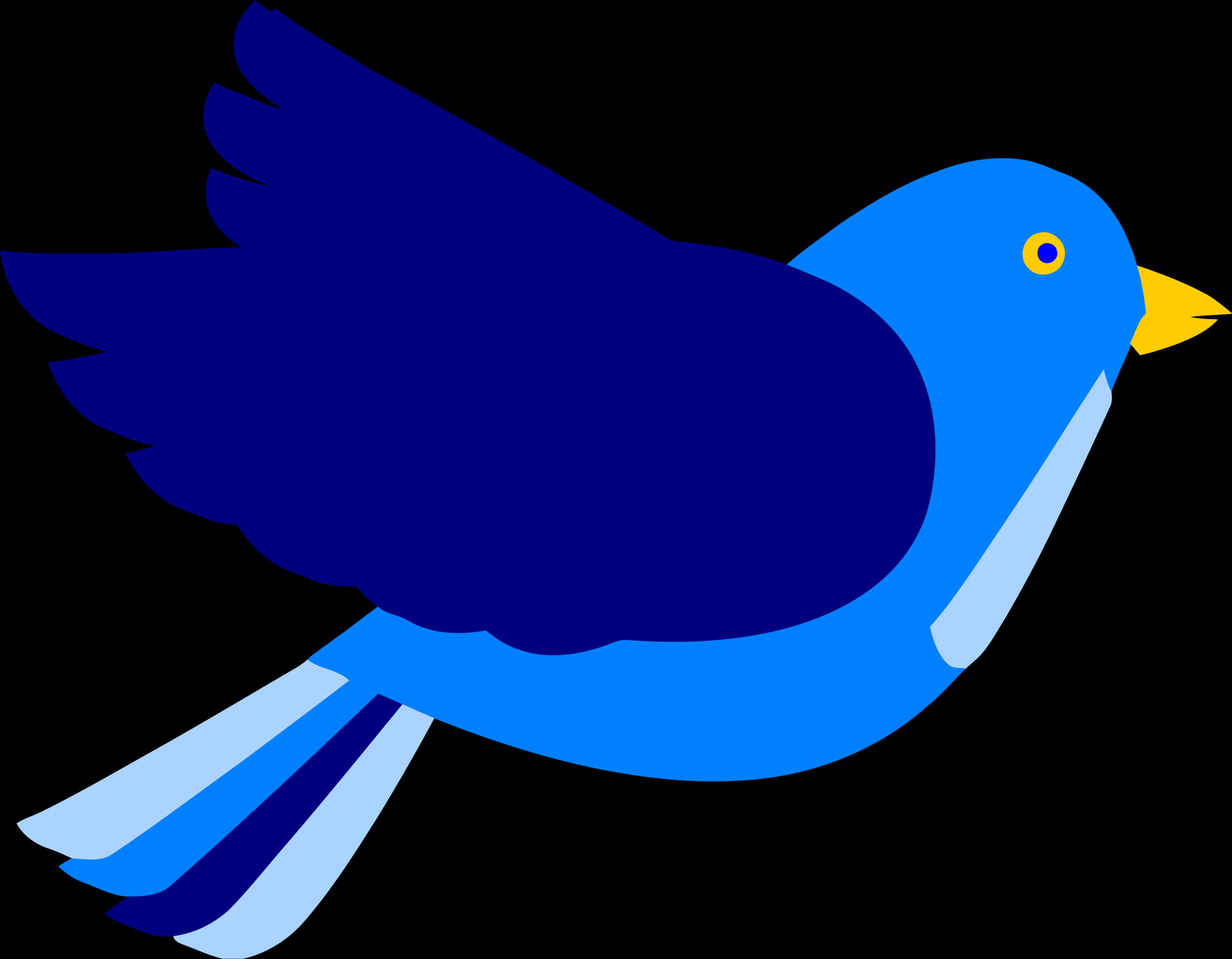 Blue Bird Vector Art PNG Image