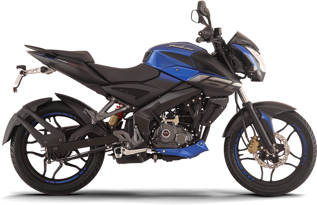 Blue Black Pulsar Motorcycle PNG Image