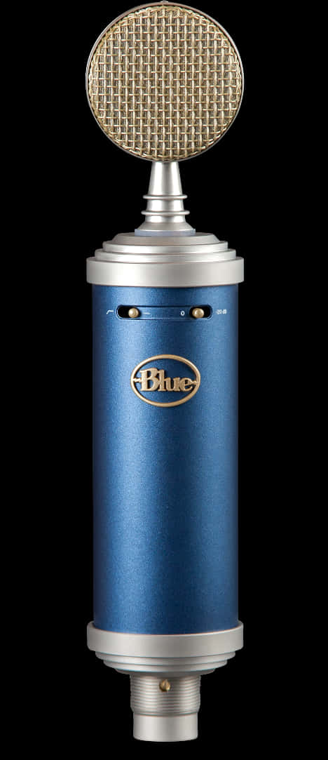 Blue Brand Professional Microphone PNG Image