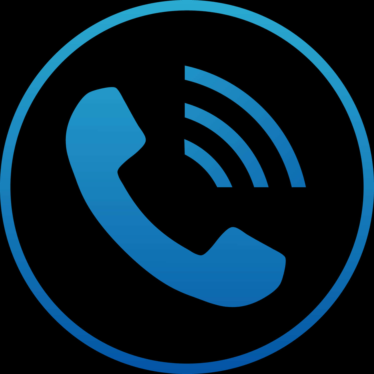 Blue Call Icon PNG Image