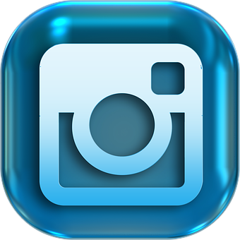 Blue Camera App Icon PNG Image