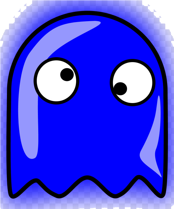 Blue Cartoon Ghost PNG Image