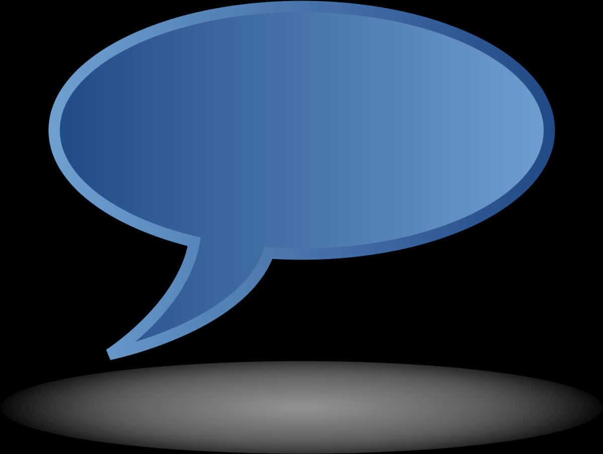 Blue Chat Bubble Graphic PNG Image