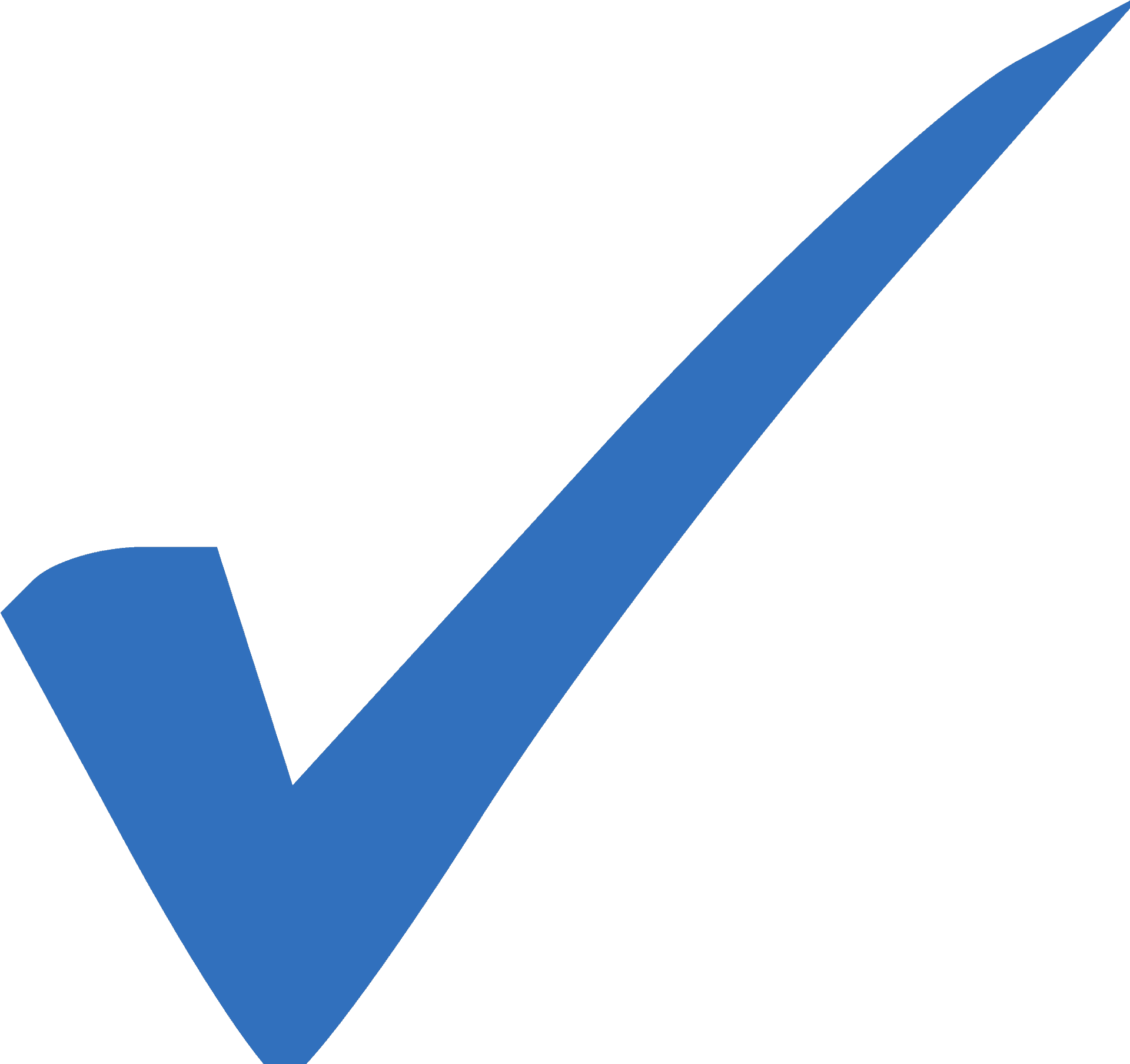 Blue Check Mark Symbol.png PNG Image