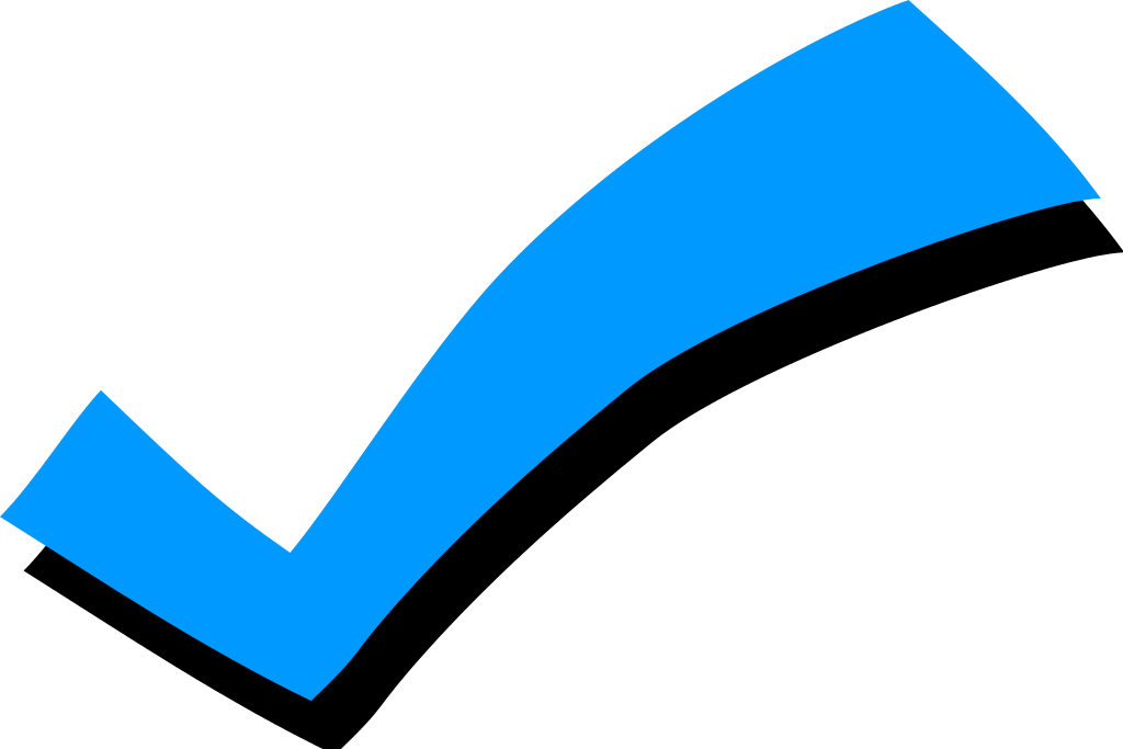 Blue Checkmark Icon PNG Image