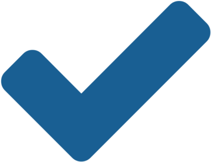 Blue Checkmark Icon PNG Image