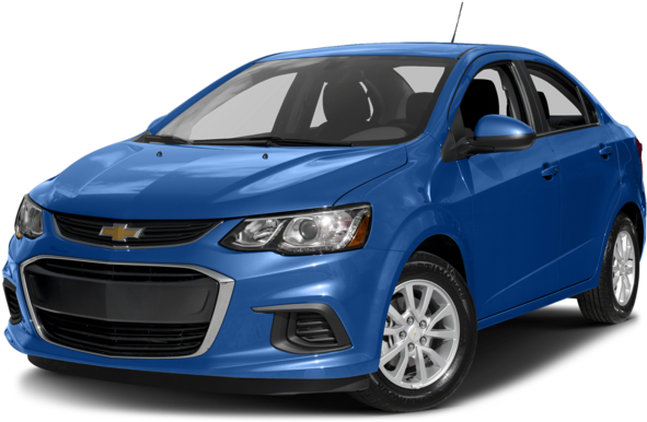 Blue Chevrolet Sedan Profile View PNG Image