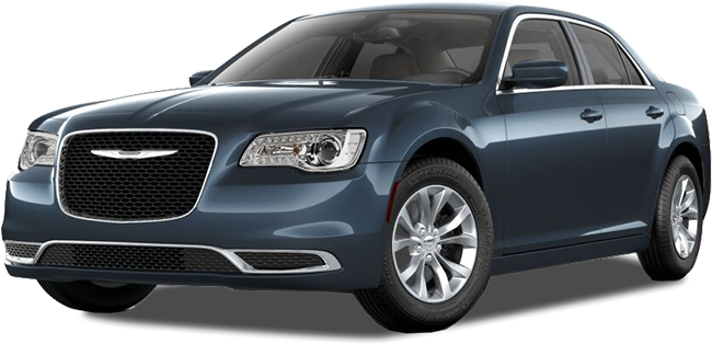 Blue Chrysler300 Sedan Profile PNG Image