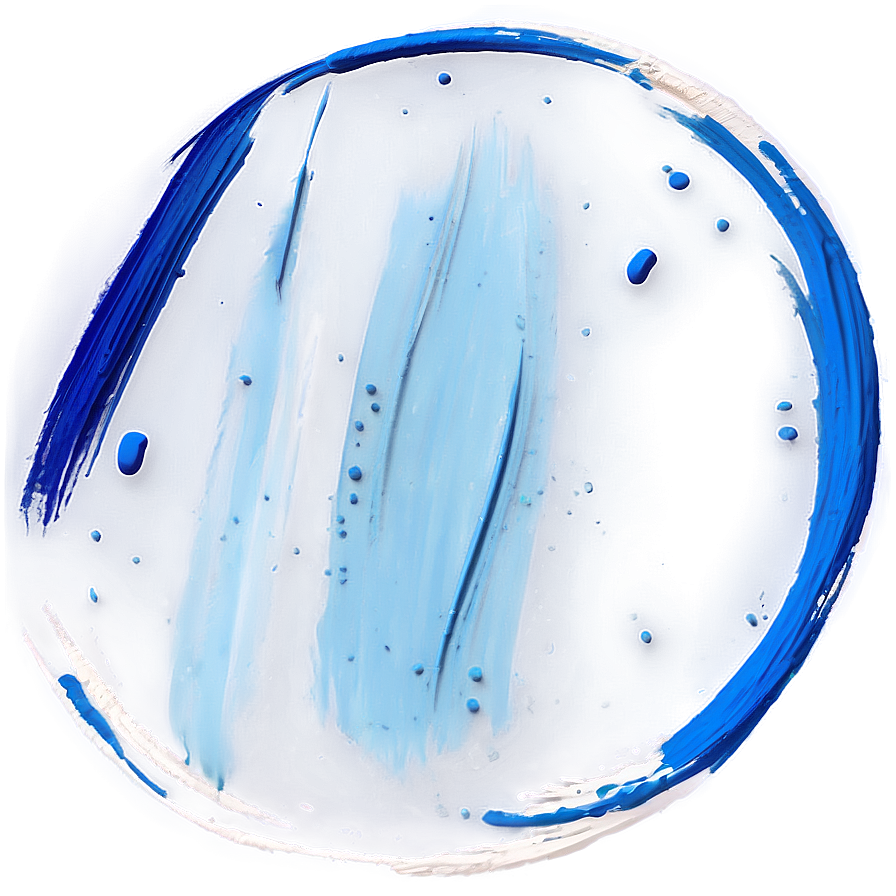 Blue Circle Brush Stroke Png 61 PNG Image