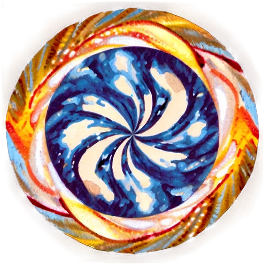 Blue Circle Swirl Png Gej PNG Image