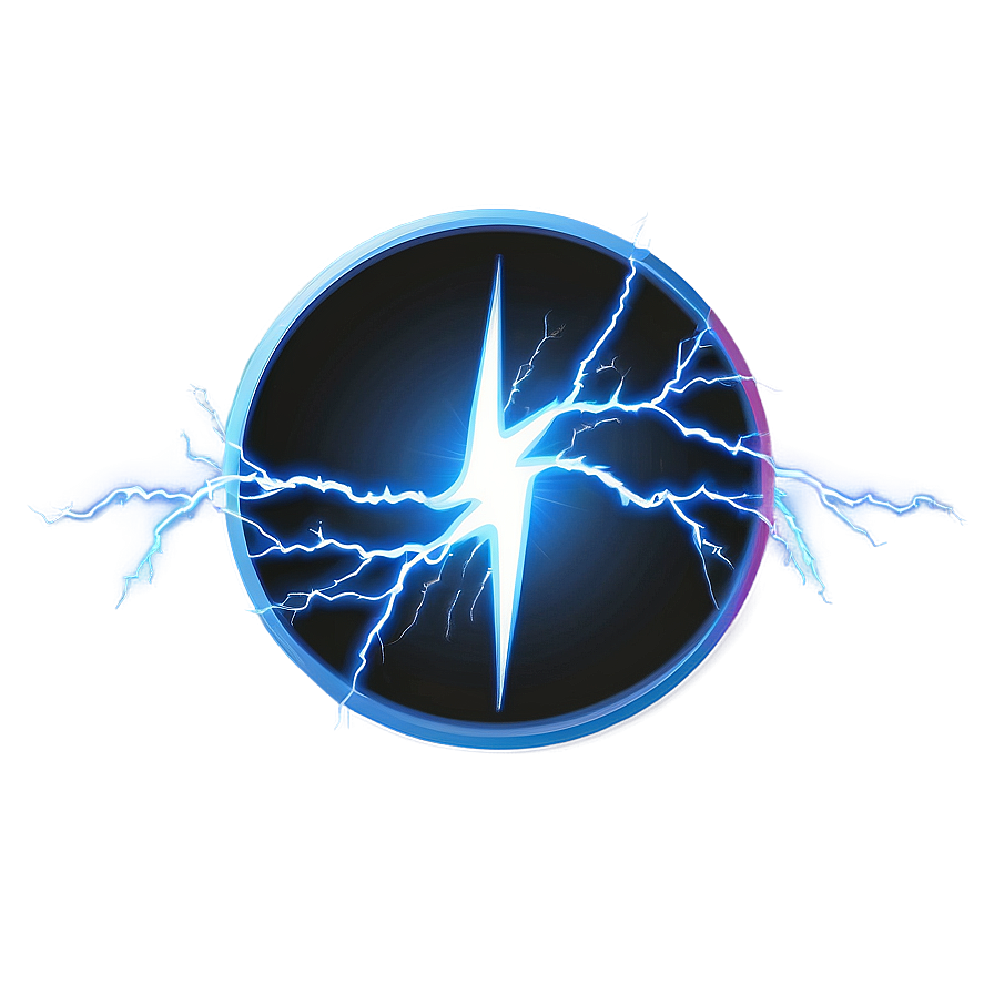 Blue Circle With Lightning Png 65 PNG Image