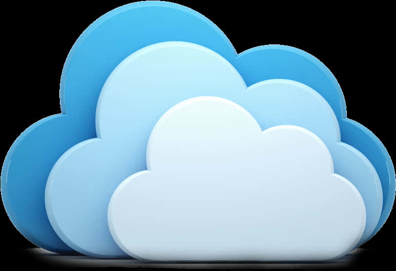 Blue Cloud Graphic PNG Image