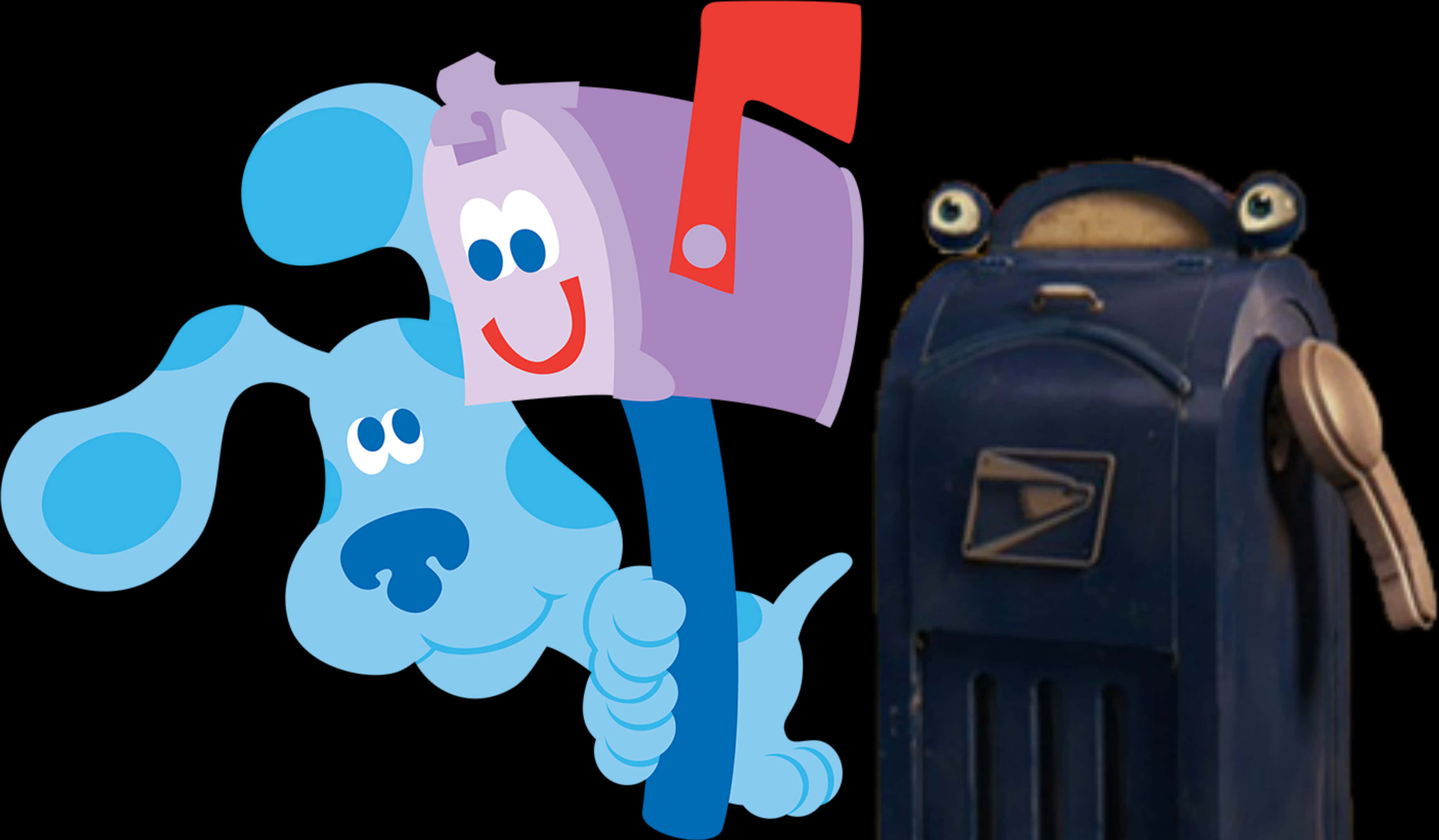 Blue Clues Mailbox Friends PNG Image