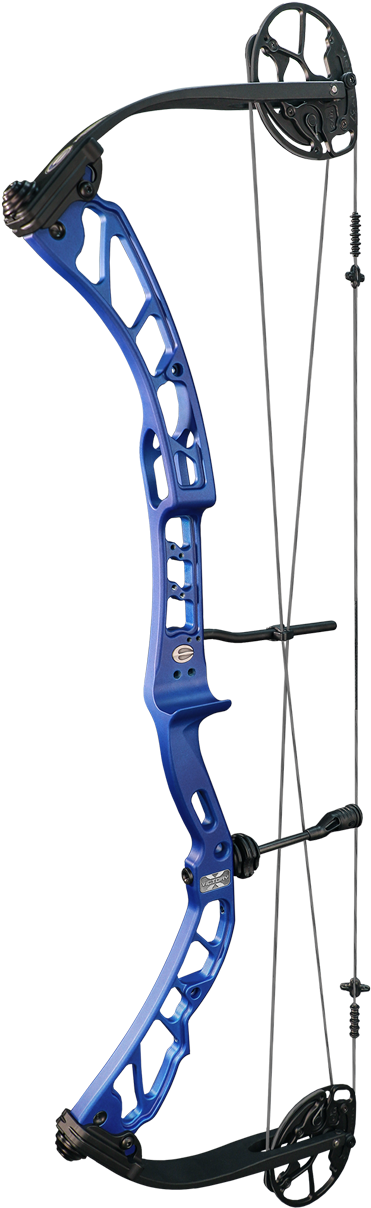 Blue Compound Bow Archery Equipment PNG Image