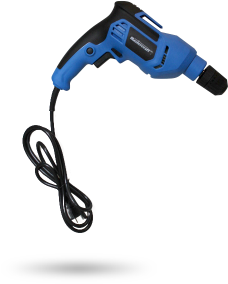 Blue Corded Electric Drill PNG Image