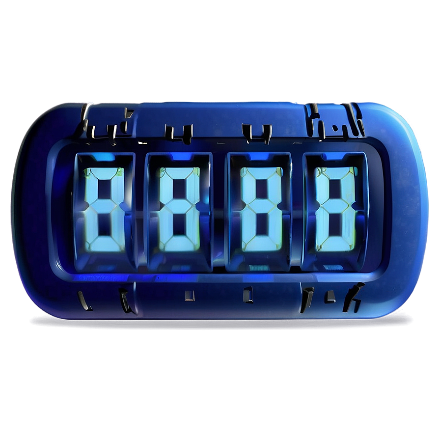 Blue Countdown Timer Png Bpp PNG Image