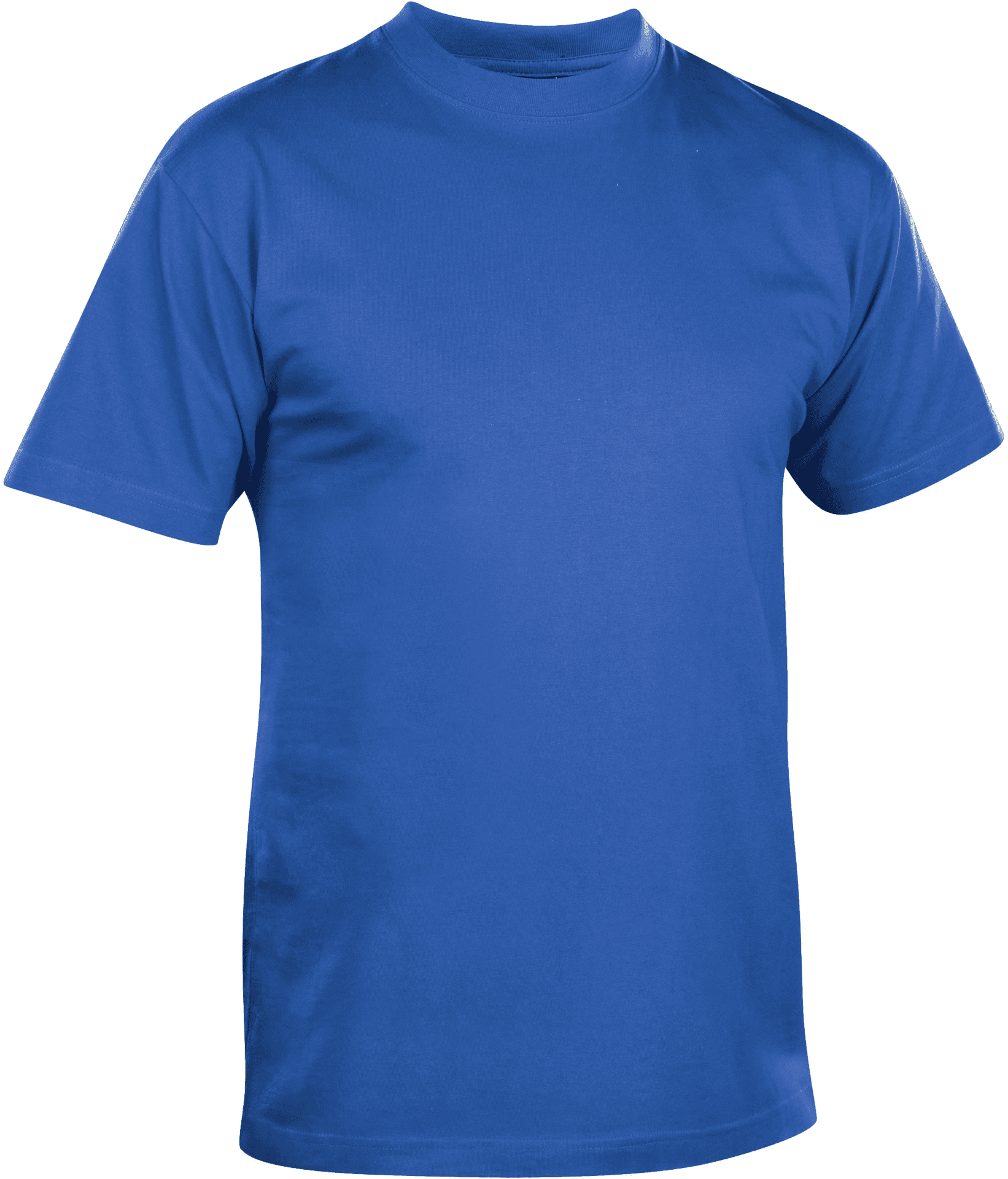 Blue Crew Neck T Shirt PNG Image