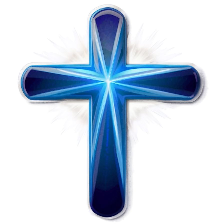 Blue Cross D PNG Image