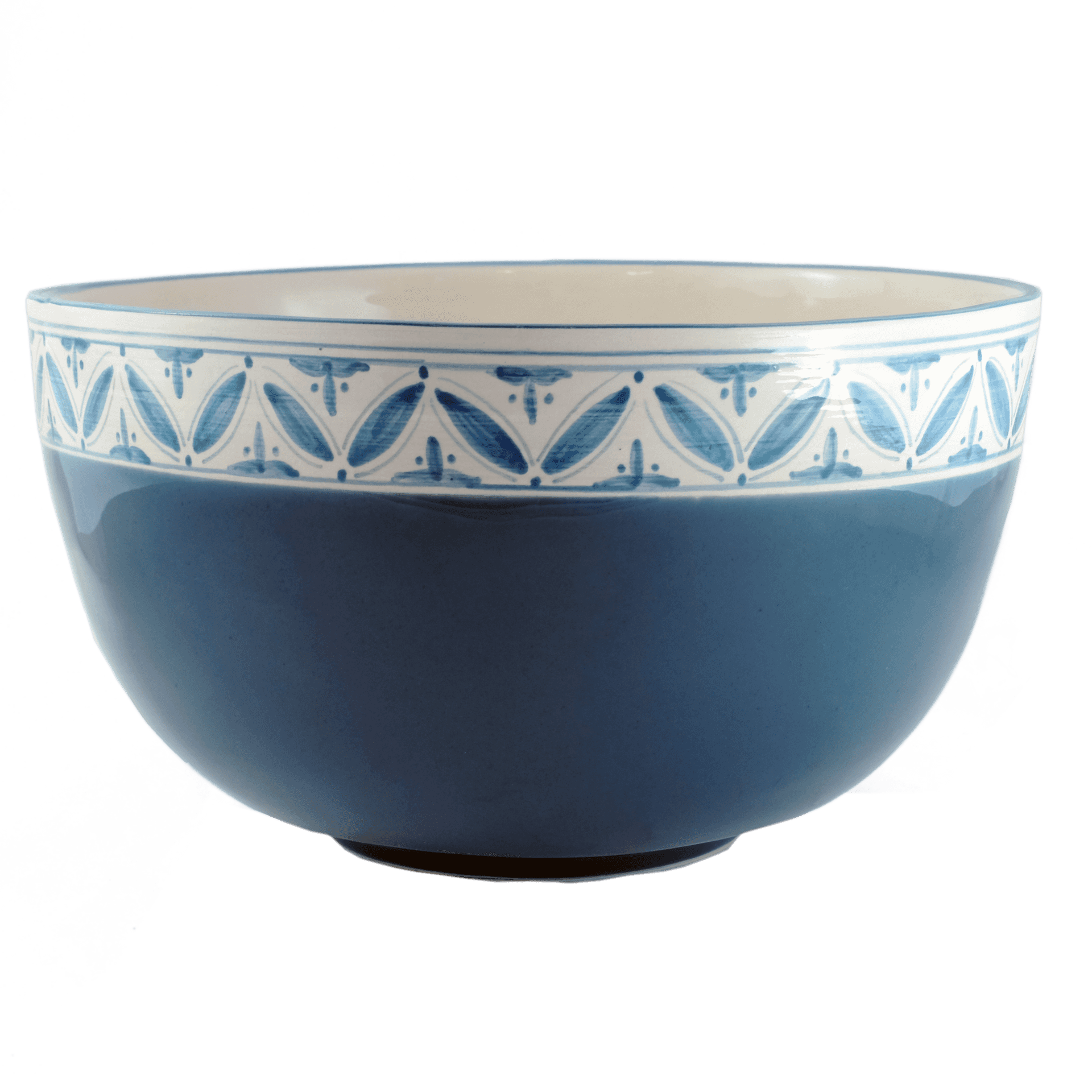 Blue Decorative Ceramic Bowl PNG Image