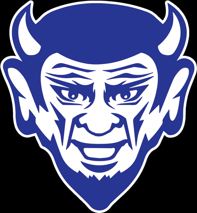 Blue Devil Graphic PNG Image