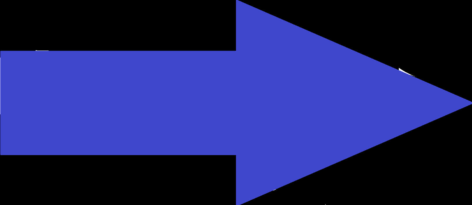 Blue Directional Arrow PNG Image