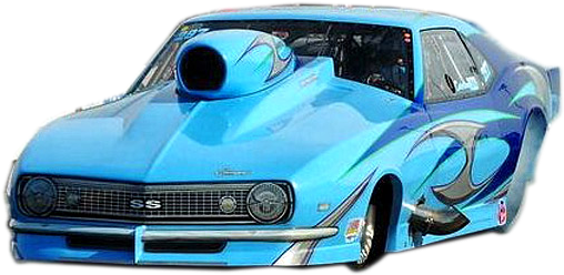 Blue Drag Racing Car S S PNG Image