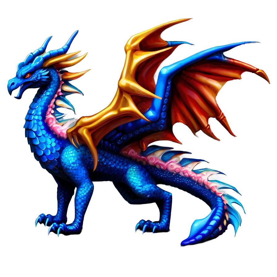 Blue Dragon And Phoenix Png 06252024 PNG Image