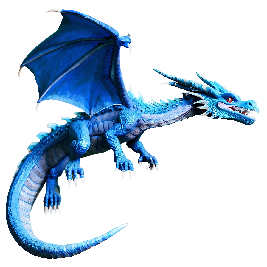 Blue Dragon In Flight Png 06252024 PNG Image