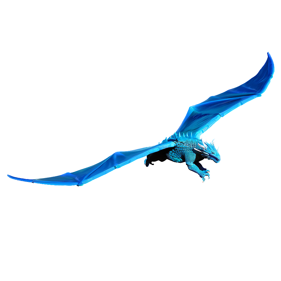 Blue Dragon In Flight Png Uex PNG Image