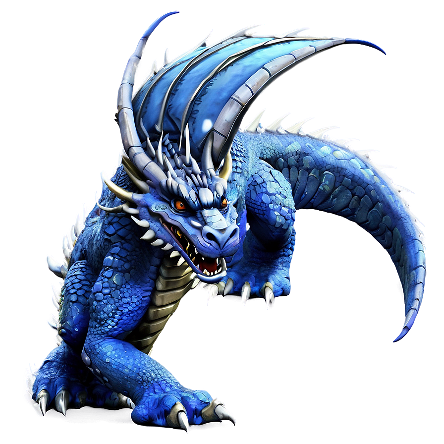 Blue Dragon In Snow Png 66 PNG Image