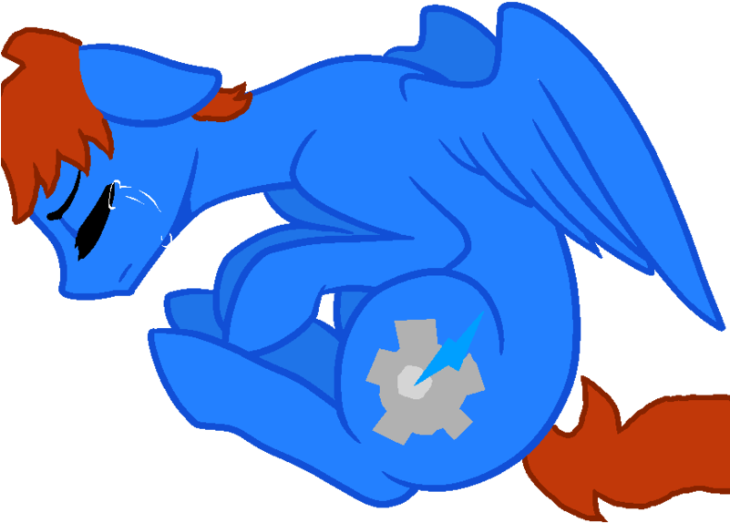 Blue Dragon Sleeping PNG Image